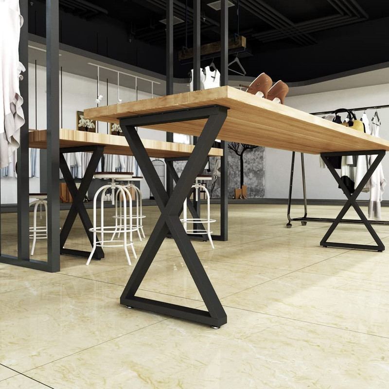 پایه میز فلزی  چوب فلز مدل باهر