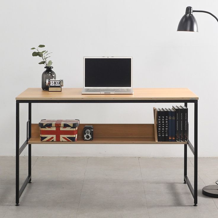 میز کامپیوتر چوب و فلز  آروین مدل ریوند