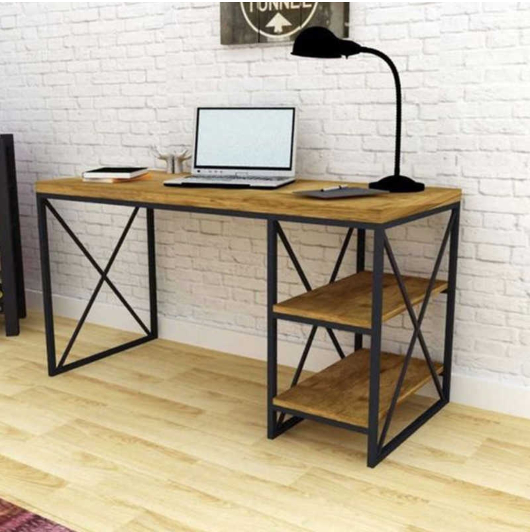 میز کامپیوتر چوب و فلز آروین مدل راستین