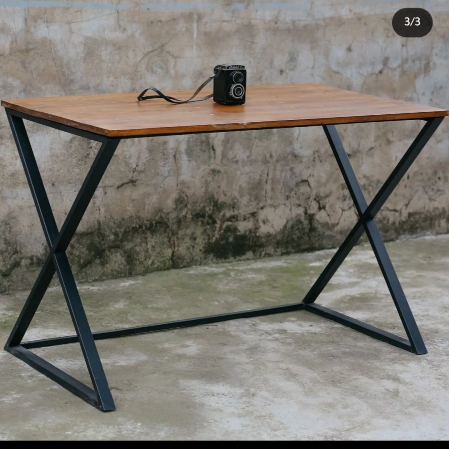 میز کامپیوتر چوب و فلز آروین مدل چیستا