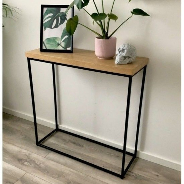میز کنسول ساده و مدرن چوب فلز