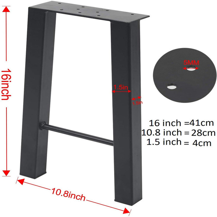 پایه میز فلزی آرسام اندازه