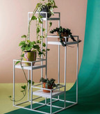 استند گلدان چوب فلز رستاک