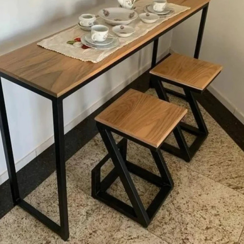 میز کافه چوب فلز مدل دامور