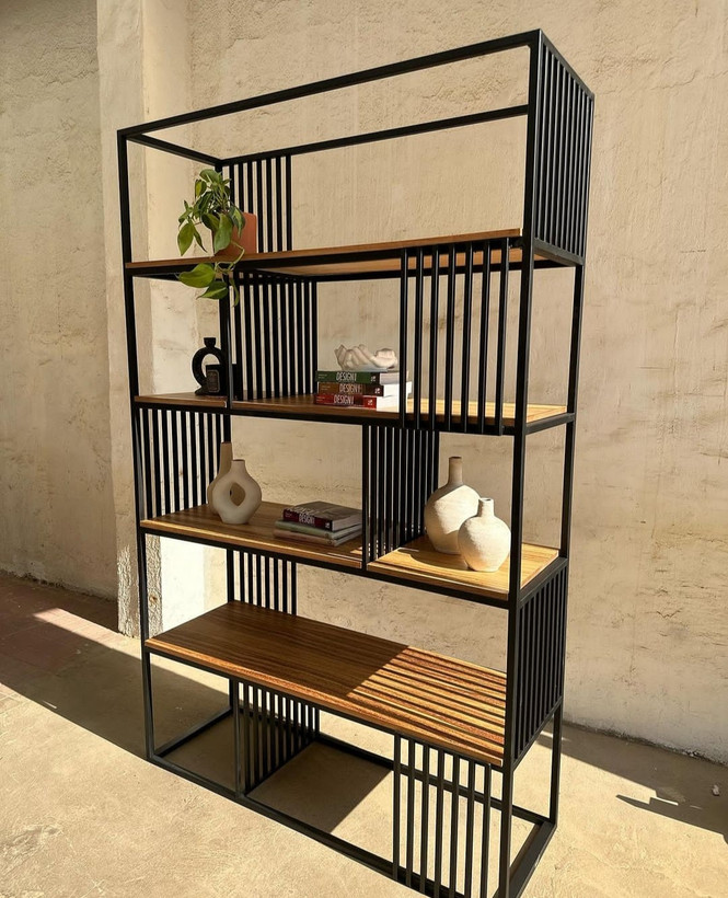 استند دکوری چوب فلز مدل رامتین تولیدی آروین