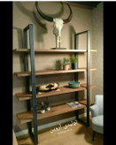 شلف چوب و فلز آروین مدل دینا