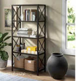 شلف چوب و فلز آروین مدل جانا ایستاده