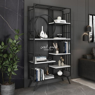 شلف چوب و فلز آروین مدل مارتا