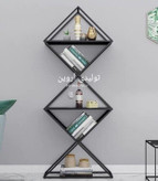 شلف ایستاده چوب و فلز آروین مدل پرند در سه طبقه