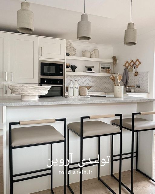 صندلی اپن آروین مدل آذین مناسب کانتر آشپزخانه