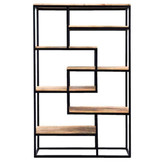 کتابخانه دکوری چوب فلز مدل صدف