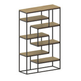 کتابخانه دکوری چوب فلز مدل صدف عکس فریم