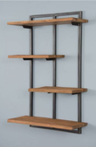 شلف دیواری چوب و فلز آروین مدل ژاسمین با دوام