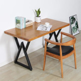 میز کامپیوتر چوب فلز مدل رادنوش عکس با صندلی