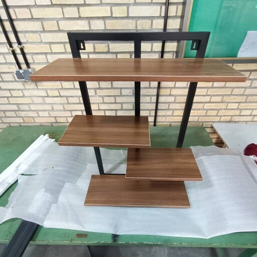 شلف دیواری چوب و فلز آروین مدل شیلا در چند طبقه