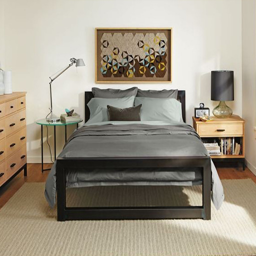 تخت خواب آروین جنس چوب فلز تولیدی آروین طرح ابرا