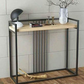 میز کنسول چوب و فلز آروین مدا آونگ مناسب گوشه سالن