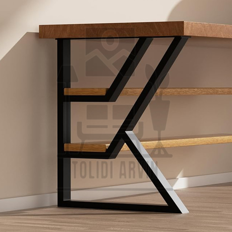 پایه میز آروین مدل دیلا از زاویه کناری