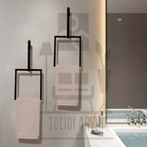 هولدر حوله فلزی دیواری مناسب حمام و استخر