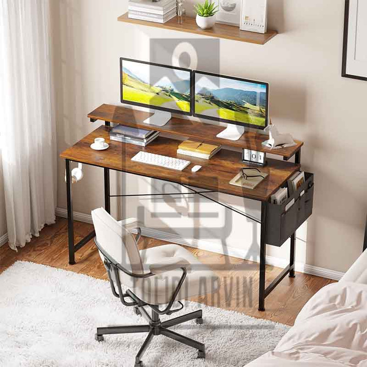 میز کامپیوتر آروین چوب و فلز مدل رایان