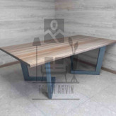 پایه میز آروین مدل لیان با صفحه کلیاف روشن