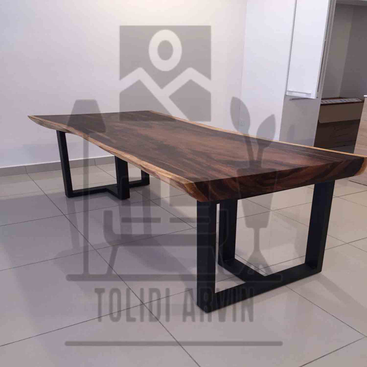 پایه میزفلزی آروین مدل سروین با صفحه روستیک