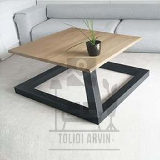 میز جلو مبلی چوب و فلز سورنا