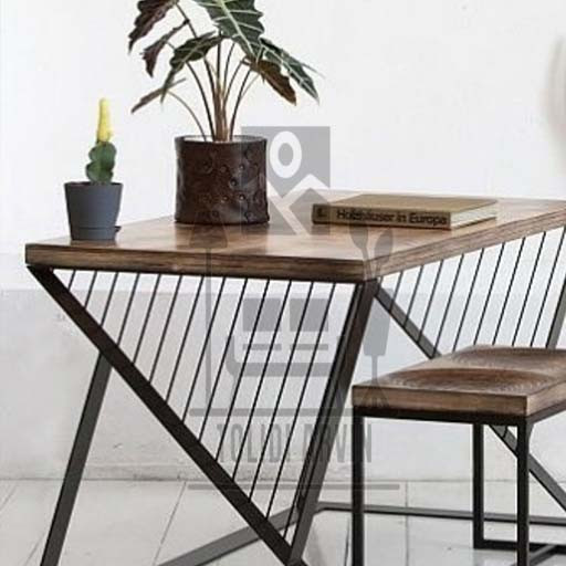 پایه میز فلزی شهداد با صفحه چوبی مناسب میز اداری