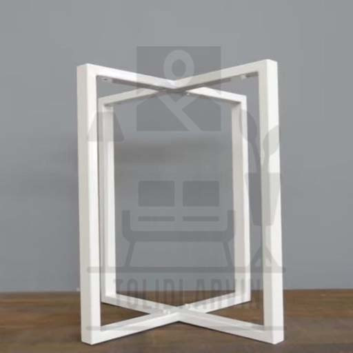 پایه میز فلزی آروین مدل رامش رنگ سفید