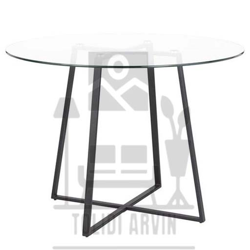 پایه میز فلزی مدل خاطره با صفحه سفید