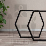 پایه میز فلزی مدل شش ضلعی دو عددی