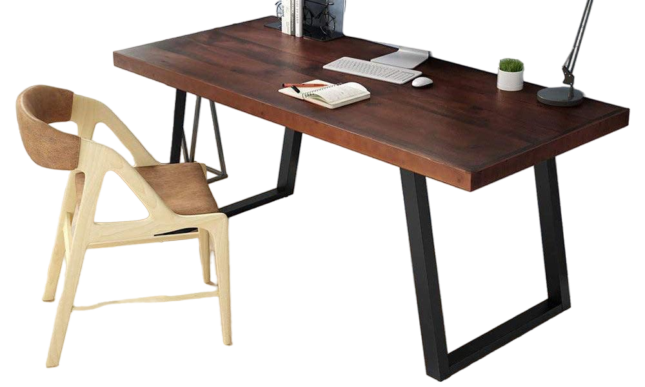 میز کامپیوتر اداری چوب فلز مدل بردیا