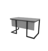 میز اداری چوب فلز  مدل فرهود زنگ طوسی