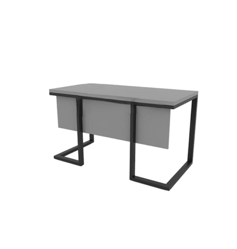 میز اداری چوب فلز  مدل فرهود زنگ طوسی