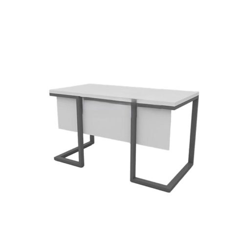 میز اداری چوب فلز مدل فرهود سفید