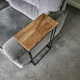 میز پاتختی کنار مبلی چوب فلز لاوین