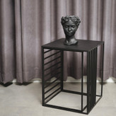 میز کنار مبلی 2 عددی چوب فلز مدل آکو خرید از آروین فلز