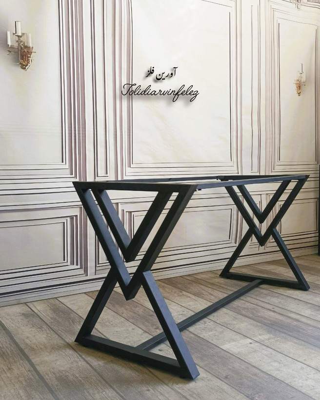 پایه میز فلزی سبز تولیدی آروین