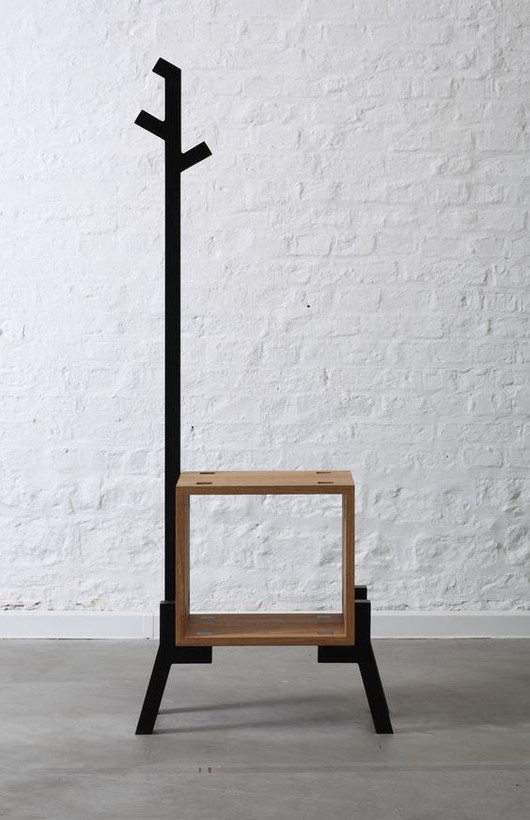 جالباسی جاکفشی چوب فلز مدل نیلا تولیدی آروین