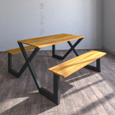 میز و نیمکت چوب فلز مدل کیان تولیدی آروین