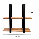 شلف دیواری چوب فلز مدل آنالی ابعاد قیمت خرید از تولیدی آروین