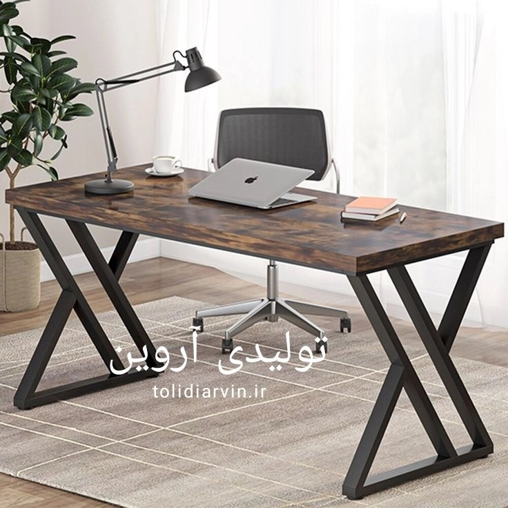 میز تحریر چوب فلز مدل پارامیدا خرید از تولیدی آروین