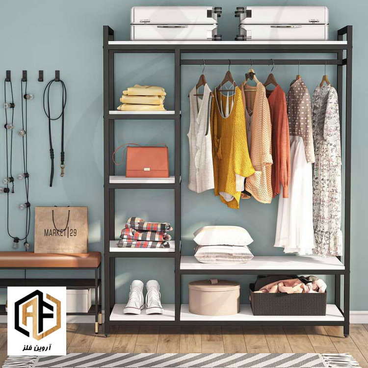 جالباسی چوب فلز ماهرو