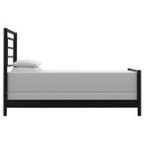 نمای کنار تخت خواب فلزی یک نفره مدل النا