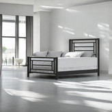 تخت خواب فلزی مدل النا دو نفره با طراحی مدرن و مقاوم