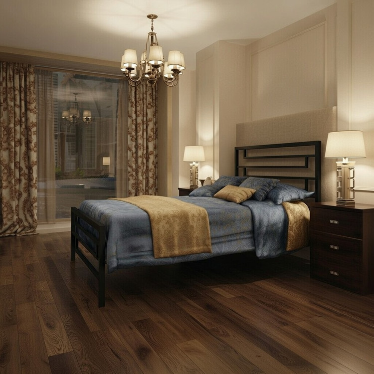 جزئیات بدنه فلزی و کیفیت رنگ کورهای تخت خواب آرمان