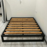 نمای کامل تخت خواب یک و دو نفره مدل رویا با بدنه فلزی مستحکم