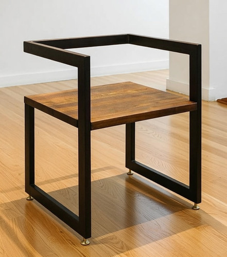 صندلی چوب و فلز مدل بهار