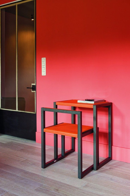 میز تحریر کم جا چوب فلز مدل آفتاب با طراحی مینیمال و مدرن