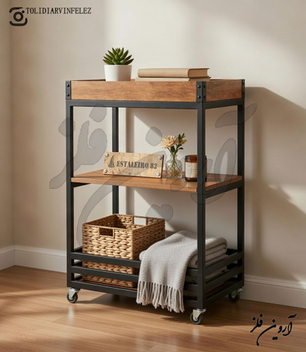 استند چوب و فلز مدل آریو